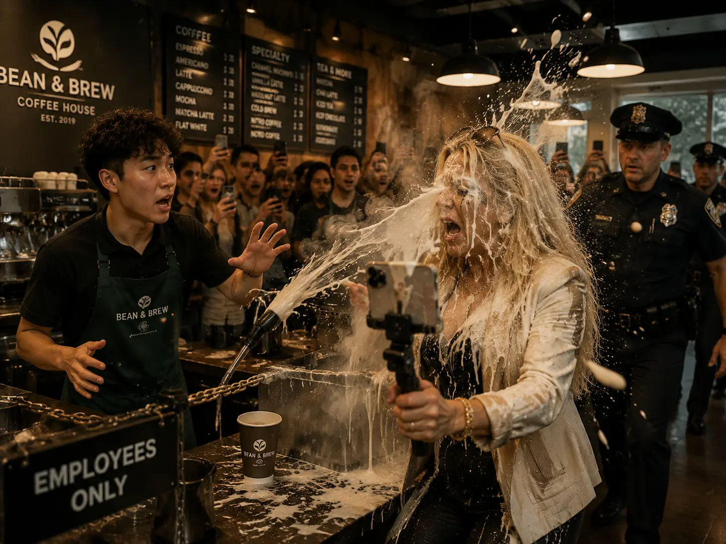 Karen Gets Banned and Arrested Live on Coffee Shop Stream